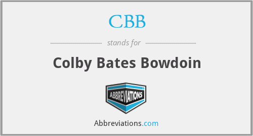 CBB - Colby Bates Bowdoin