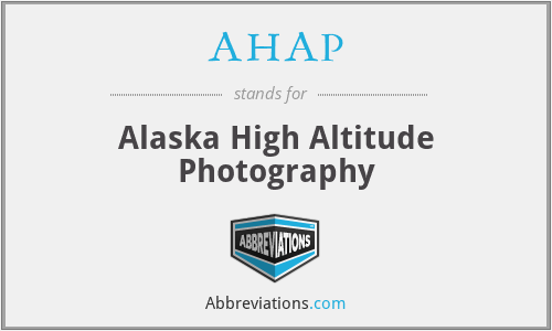 AHAP - Alaska High Altitude Photography