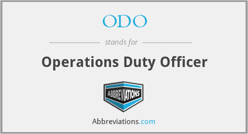 ODO - Operations Duty Officer
