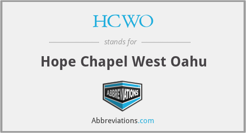HCWO - Hope Chapel West Oahu