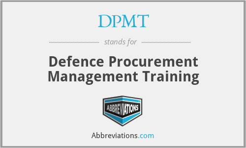 DPMT - Defence Procurement Management Training