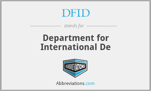 DFID - Department for International De