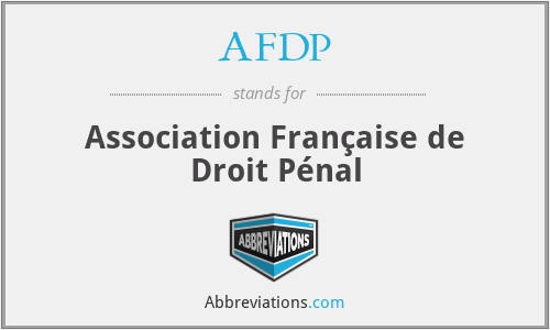 AFDP - Association Française de Droit Pénal