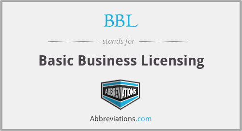 BBL - Basic Business Licensing