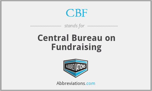 CBF - Central Bureau on Fundraising