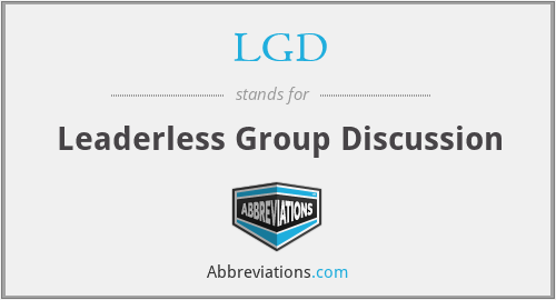 LGD - Leaderless Group Discussion