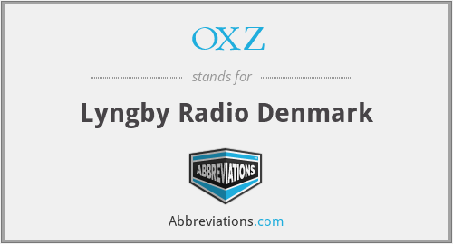 OXZ - Lyngby Radio Denmark