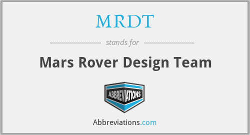 MRDT - Mars Rover Design Team