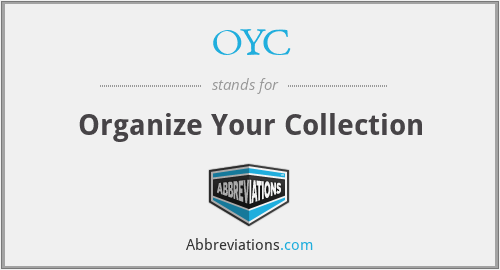 OYC - Organize Your Collection