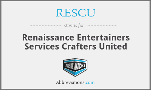 RESCU - Renaissance Entertainers Services Crafters United