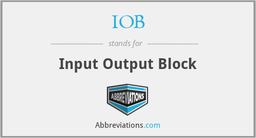 IOB - Input Output Block
