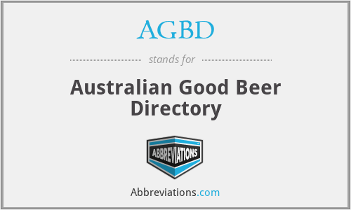 AGBD - Australian Good Beer Directory