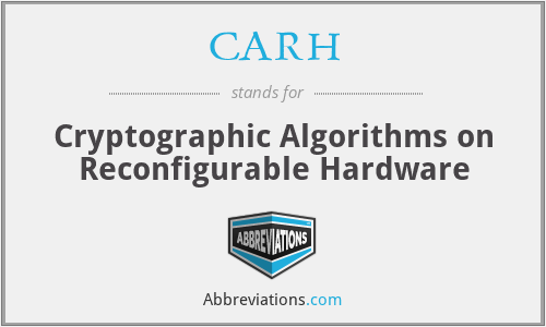 CARH - Cryptographic Algorithms on Reconfigurable Hardware