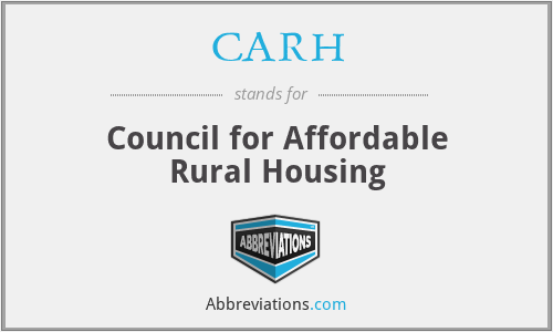 CARH - Council for Affordable Rural Housing