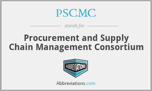 PSCMC - Procurement and Supply Chain Management Consortium