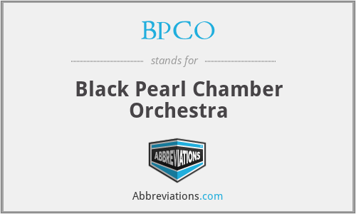 BPCO - Black Pearl Chamber Orchestra