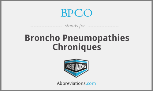 BPCO - Broncho Pneumopathies Chroniques