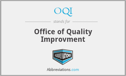 OQI - Office of Quality Improvment