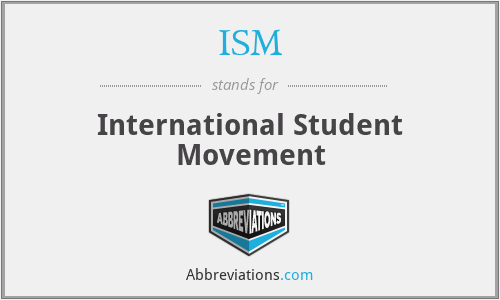 ISM - International Student Movement