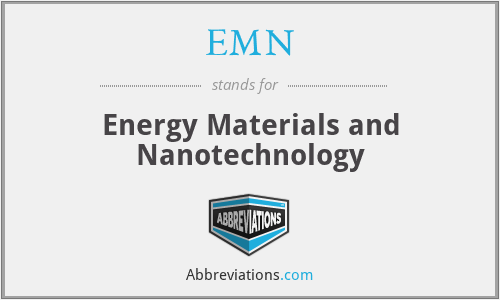 EMN - Energy Materials and Nanotechnology