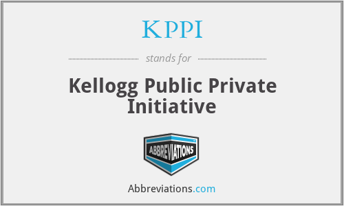 KPPI - Kellogg Public Private Initiative
