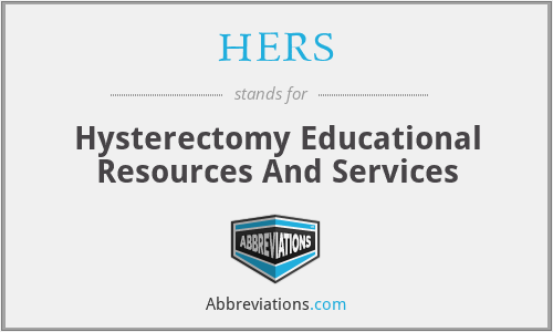 HERS - Hysterectomy Educational Resources And Services
