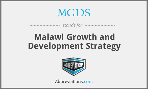 MGDS - Malawi Growth and Development Strategy