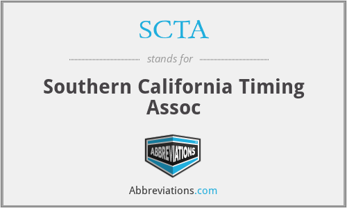 SCTA - Southern California Timing Assoc
