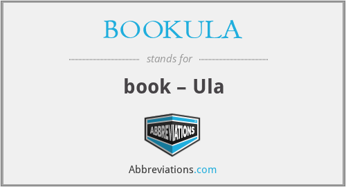 BOOKULA - book – Ula