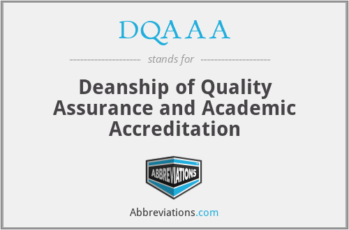 DQAAA - Deanship of Quality Assurance and Academic Accreditation