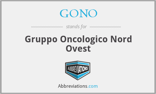 GONO - Gruppo Oncologico Nord Ovest