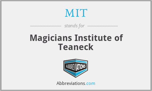 MIT - Magicians Institute of Teaneck
