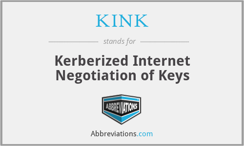 KINK - Kerberized Internet Negotiation of Keys