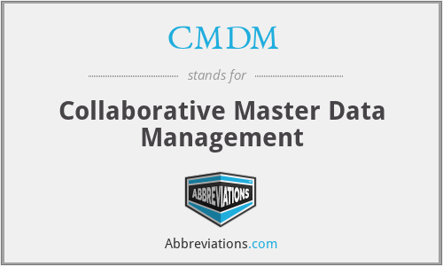 CMDM - Collaborative Master Data Management
