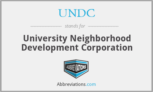 UNDC - University Neighborhood Development Corporation