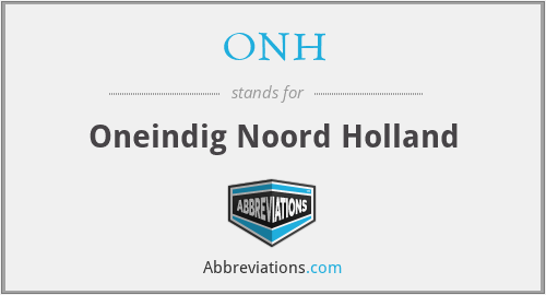 ONH - Oneindig Noord Holland