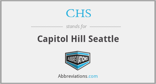 CHS - Capitol Hill Seattle