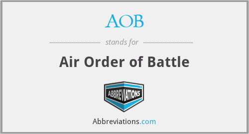 AOB - Air Order of Battle