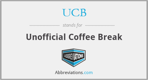 UCB - Unofficial Coffee Break