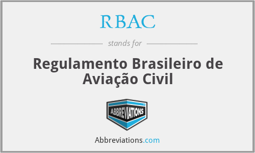 RBAC - Regulamento Brasileiro de Aviação Civil