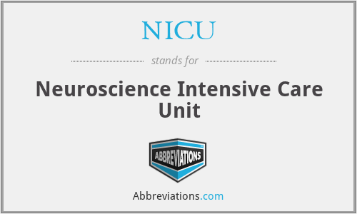 NICU - Neuroscience Intensive Care Unit