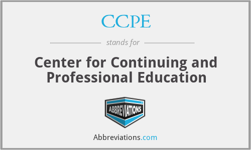 CCPE - Center for Continuing and Professional Education
