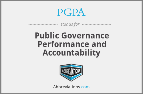 PGPA - Public Governance Performance and Accountability