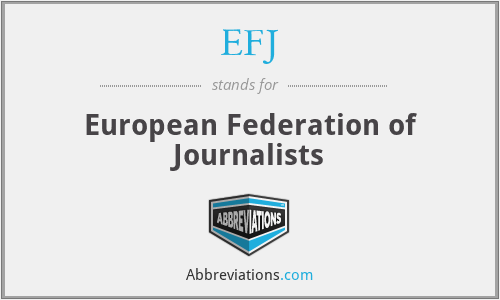 EFJ - European Federation of Journalists