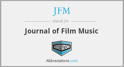 JFM - Journal of Film Music