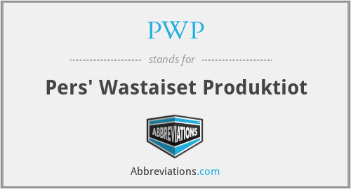 PWP - Pers' Wastaiset Produktiot