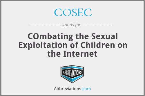COSEC - COmbating the Sexual Exploitation of Children on the Internet