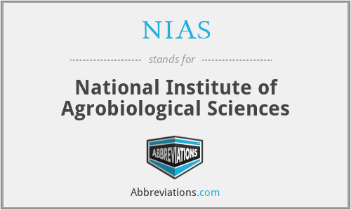 NIAS - National Institute of Agrobiological Sciences