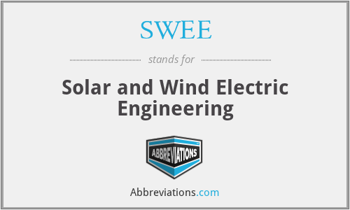 SWEE - Solar and Wind Electric Engineering