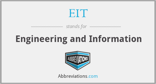 EIT - Engineering and Information